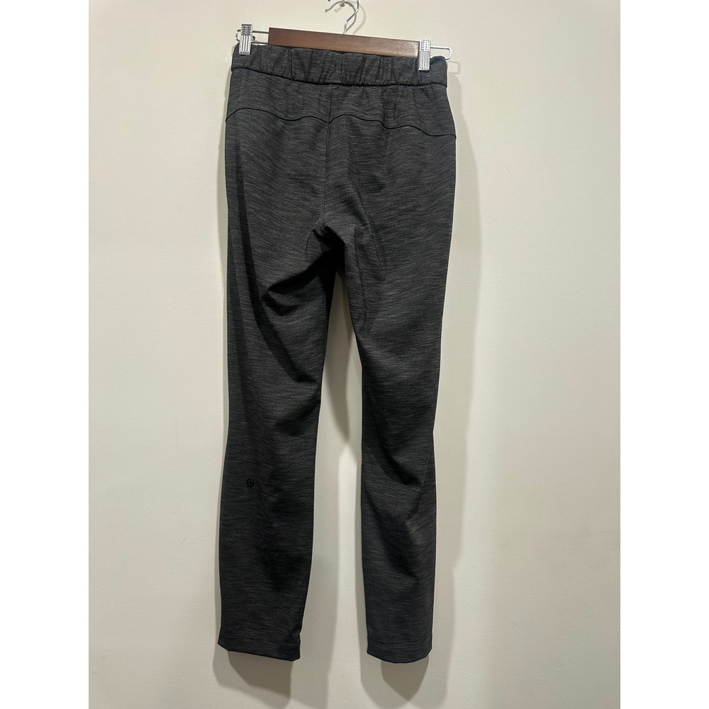 Lululemon On the Fly Pant 7/8 Heathered Grey Luxtreme Drawstring Jogger Size 2